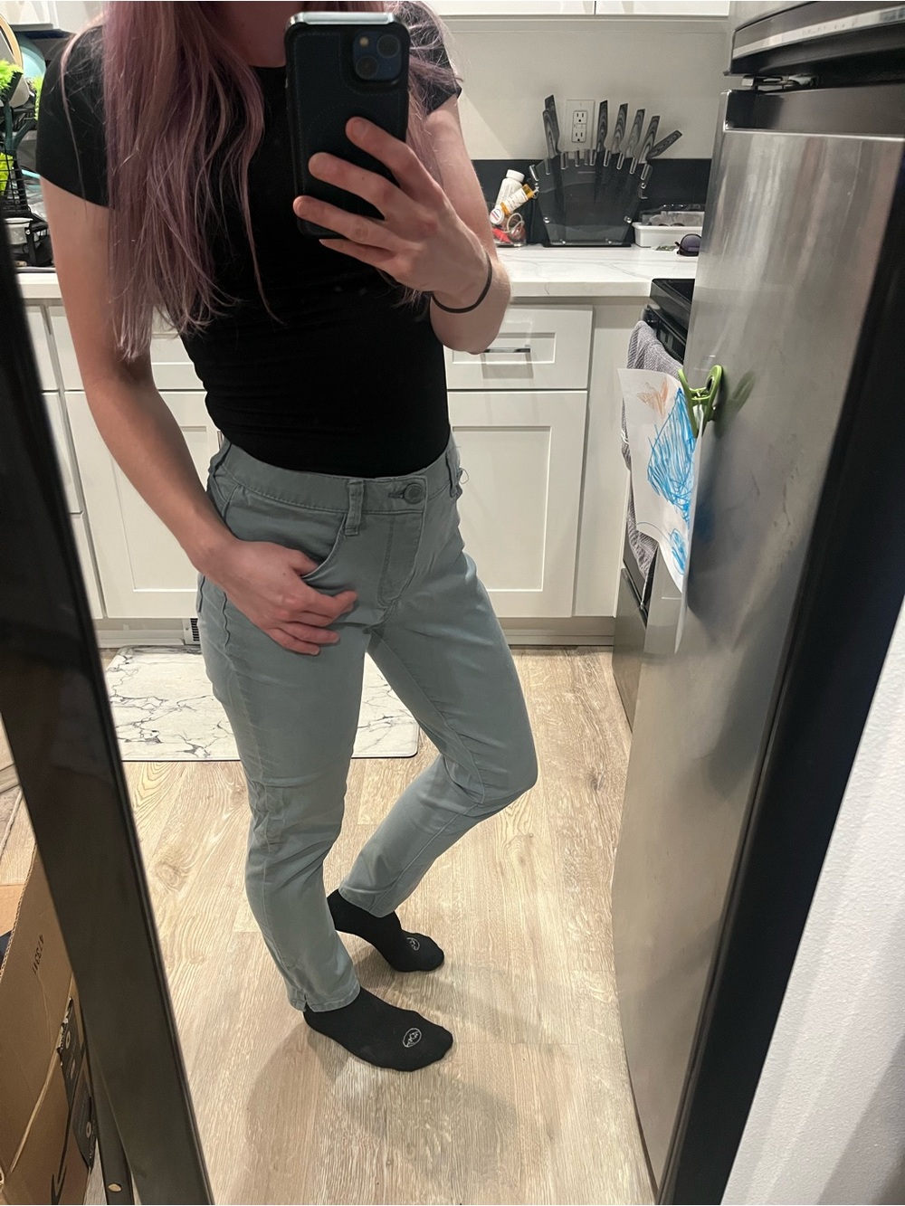 Wit & Wisdom Skinny Pants in Sage Green